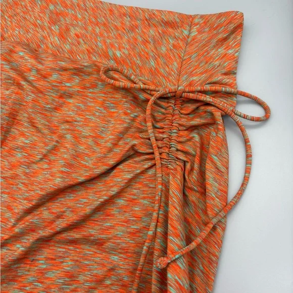 The North Face Cypress Skirt Cinch Ruched Orange Teal Spacedye Women's XL - Picture 3 of 6